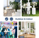 White 28 Inches Folding Cocktail Table Removable Legs