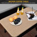 Patio Furniture Set 4 Piece Wicker Outdoor Grey Sectional