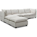 130' Inch Modular Sectional Sofa, Linen Fabric Couch Set with Convertible Ottoman,U shaped sofa,comfortable,Freely Combinable Sofa for Living Room, Apartment, Office,Beige, 3 Colors