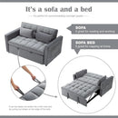 54 Inches Convertible Sofa Bed With Adjustable Backrest