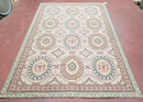 New Needlepoint Rug, 6x9 Needlepoint Carpet, Flatweave Rug, Vicotorian French European English Decor, Elegant Rug for Living Room, Handmade