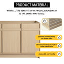 Freestanding Bathroom Vanity With Resin Sink & Soft Close Cabinet Doors