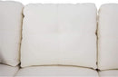 Sectional Sofa Faux Leather White L Shaped Couch Set