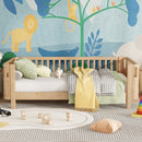Twin Size Wood Platform Bed for Kids, Wood Low Profile Twin Bed with Rails for Girls and Boys, Natural (Patented Design)