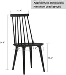 Antique Walnut Hardwood Spindle Back Dining Chairs