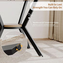 42 Inch Round Farmhouse Dining Table With Compact Storage