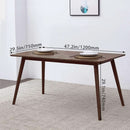 47 Inch Dining Table Natural Finish for Small Spaces