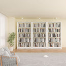 5-Tier White Metal Bookshelf With Adjustable Shelves