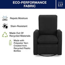 Babygap Cloud Recliner Jet Black LiveSmart Evolve Fabric