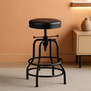 Black Bar Stool 21 To 28 Inch Industrial Kitchen Stool