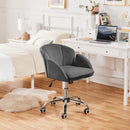Dark Gray Desk Chair With Armrests For Home Office