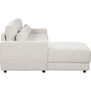 L-shaped Modular Sectional Sofa with Removable Back Cushions and 3 Pillows, Suitable for Living rooms, Offices, and Apartments