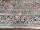 6' X 6' Vintage Handmade Fine Indian Silk Rug Kashmir Square Nice
