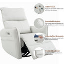 29.92" 270 Power Swivel Rocker Recliner Chair, Electric Glider Reclining Sofa With USB Ports, Power Swivel Glider, Rocking Chair Nursery Recliners For Living Room Bedroom