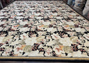 Palace Size Needlepoint Rug 13x17, Extra Large Wool Floral Handmade Carpet, European Design, Botanical