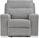 Gray Power Recliner With Adjustable Comfort For Living Room