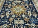 Persian Qum Rug 5.6 x 8.8, Navy Blue
