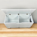 39.4' Top open Cat Litter Box Enclosure Furniture, Cat Washroom, Hidden Litter Box Cover, Cabinet for Large Cat, Dog Proof Cat Litter Boxes, Hideaway Litter Box, Cat House, White