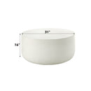 Dustan - Coffee Table - Natural White