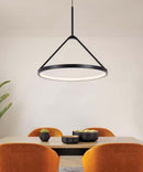 Alsy Cambridge 18"W LED Ring Satin Black Modern Pendant