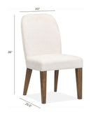 Westbourne - Upholstered Host Chair (Set of 2) - Dark Umber