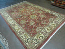 6' X 9' Vintage Handmade Indian Floral Oriental Wool Rug Veg Dyes Nice