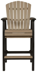 Fairen Trail - Tall Barstool (Set of 2) - Black / Driftwood