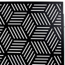 Outdoor & Indoor Privacy Screen Metal Privacy Screen 76' H×48' W, Freestanding Decorative Privacy Screen for Deck Balcony Patio, Privacy Fence Panels for Outside Lawn Garden PS116 BLACK