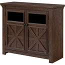Coffee Bar Cabinet, Kitchen Storage Cabinet, Modern Farmhouse Buffet Sideboard and Adjustable Shelf, Barn Door Accent Cabinet for Kitchen, Dining Room, L38''*W15.35'*H35' Espresso