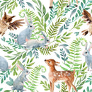 Animals and Leaves Wallpaper