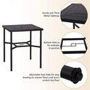 Alora 6-Piece Outdoor Patio Bar Set Dining Table With Umbrella & Swivel Bar Stools (SAK53218)