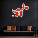 UV Printed Dog Neon Sign, Neon Wall Art, Neon Light Sign, UV Print Neon Sign