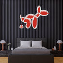 UV Printed Dog Neon Sign, Neon Wall Art, Neon Light Sign, UV Print Neon Sign