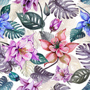 Elegant Exotic Flowers Wallpaper Chic High-Quality