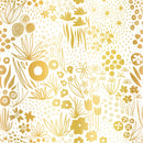Yellow Floral Pattern Wallpaper