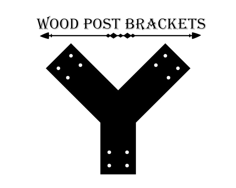 Y Bracket for 6" Post 45 Degree Legs