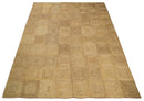 6x9 and 8x10 Hand Woven 100% Natural Fiber Brown Natural Jute and Wool Rug | JR16