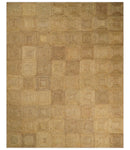6x9 and 8x10 Hand Woven 100% Natural Fiber Brown Natural Jute and Wool Rug | JR16