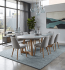 6x9 and 8x10 Solid Gray Wool Blend Felted Chunky Hand Woven Area Rug