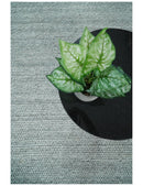 6x9 and 8x10 Solid Gray Wool Blend Felted Chunky Hand Woven Area Rug