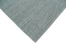 6x9 and 8x10 Solid Gray Wool Blend Felted Chunky Hand Woven Area Rug