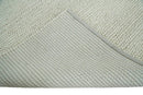 Solid Ivory Wool Felted Chunky Hand Woven Contemporary Area Rug