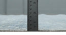 6x9 Hand Woven Silver, Charcoal and Ivory Low pile wool area Rug