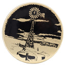 Nebraska Windmill Tin | Black & Gold | 7 X 2.5 | GROW Nebraska