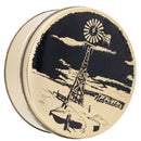 Nebraska Windmill Tin | Black & Gold | 7 X 2.5 | GROW Nebraska