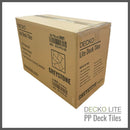 Deck Tiles - GREYSTONE - Interlocking PP Flooring- High End Polypropylene | 100% Recyclable | DECKO Lite (12" x 12" x 0.78" tile)