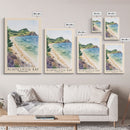 Achmelvich Bay, Scotland Watercolor Print, Vacation Gift, Scotland Wall Art, Beach Painting, Beach Decor, Large Wall Art, Wood Frame Art