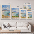 Boulders Beach, Cape Town Watercolor Beach Print, Vacation Gift, Cape Town Wall Art, Beach Painting, Beach Decor, Beach Painting