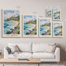 Liku Beach, Fiji Watercolor Print, Vacation Gift, Fiji Wall Art, Beach Painting, Beach Decor, Beach Or Lakehouse Art