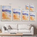 Lo So Shing Beach, Hong Kong Watercolor Beach Print, Vacation Gift, Hong Kong Wall Art, Framed Canvas Print, Framed Beach Painting